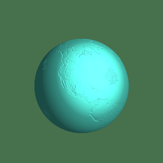 tierra Mierda planeta lámpara 3d print model - Mito3D