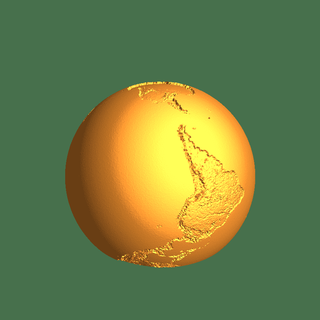 tierra litofano planeta lámpara 3d print model - Mito3D