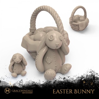 easter bunny & eggs Others 3d print model - Mito3D