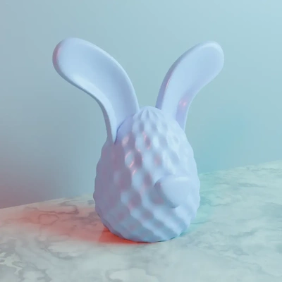 easter bunny egg 3d models download creality cloud 3d print model - Mito3D