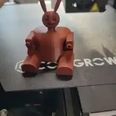 pâques lapin robot 3d modèles télécharger créalité nuage 3d print model - Mito3D