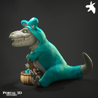 Pascua Resurrección dinosaurio esculturas cultural reliquias 3d print model - Mito3D