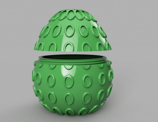 easter egg container 3d models download creality cloud home decor 3d print model - Mito3D