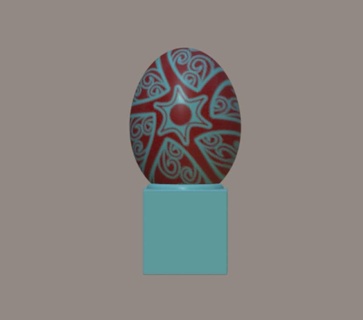 Páscoa ovo suporte personagens 3d print model - Mito3D