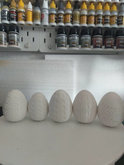 pascua resurrección huevos 3d modelos descargar crealidad nube 3d print model - Mito3D