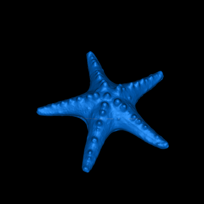 oriental mar estrela 3d modelos baixar crialidade nuvem peixes 3d print model - Mito3D