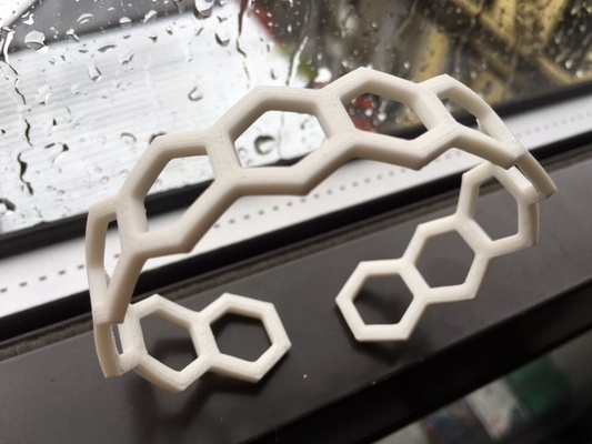 kolay altıgen termoform bilezik 3d modeller indir creality bulut 3d print model - Mito3D