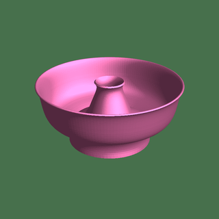 kolay Yazdır fıstık çanak yiyecekler 3d print model - Mito3D