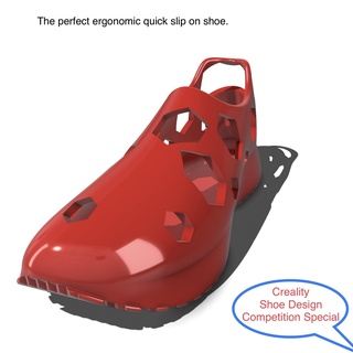fácil Tamanho rápido escorregar hexágono sapato moda 3d print model - Mito3D