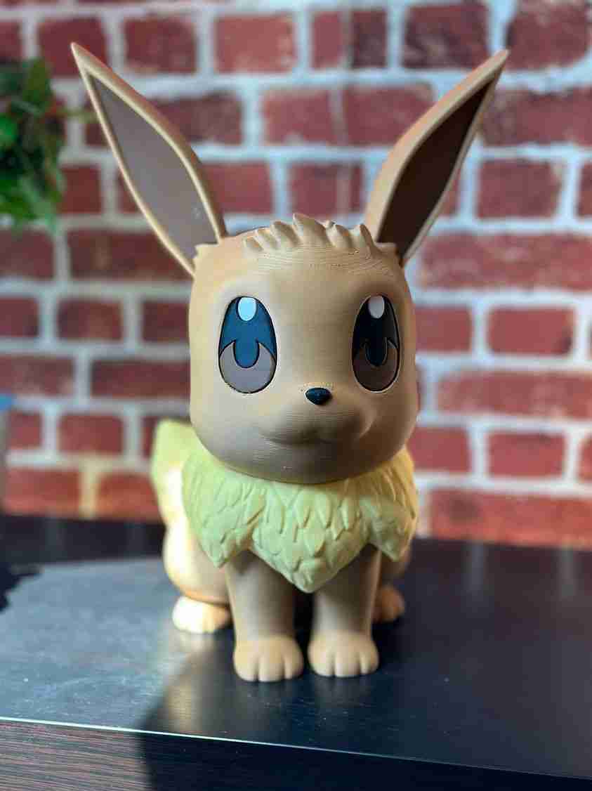 eevee dividido cores 3D print model - Mito3D