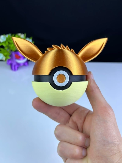 évoli pokeball 3d modèles télécharger créalité nuage 3d print model - Mito3D