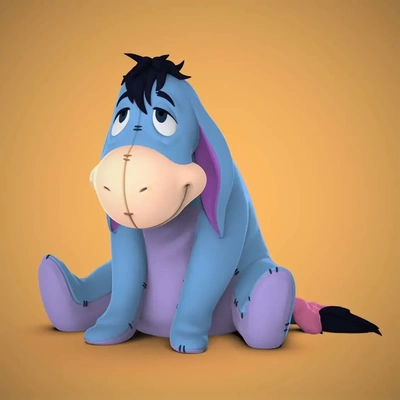 eeyore 3d modelos baixar crialidade nuvem 3d print model - Mito3D