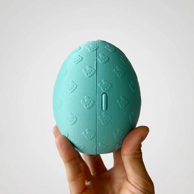 egg shaped récipient 3d modèles télécharger créalité nuage 3d print model - Mito3D