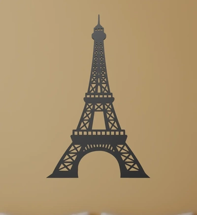 eifeltower wall art 3d models download creality cloud 3d print model - Mito3D