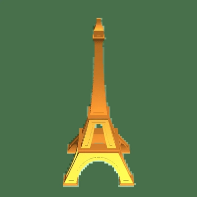 eiffel mini escamoso 400 3d modelos descargar crealidad nube 3d print model - Mito3D