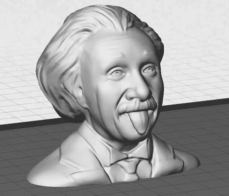 einstein buste 3d modèles télécharger créalité nuage 3d print model - Mito3D