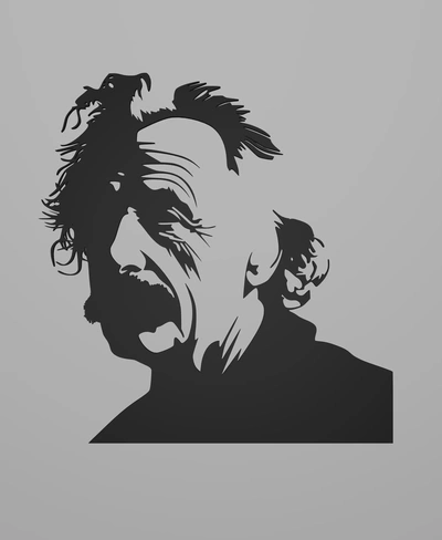 einstein duvar sanat 3d modeller indir creality bulut 3d print model - Mito3D