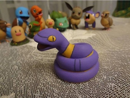 ekans Pokémon Zeichen 3d print model - Mito3D