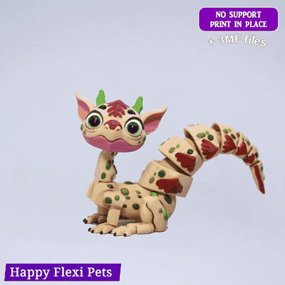 elcid articulated dragon baby toy 3d models download creality cloud monsters 3d print model - Mito3D