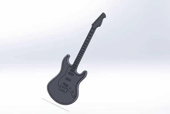 elektrik gitar 3d modeller indir creality bulut 3d print model - Mito3D