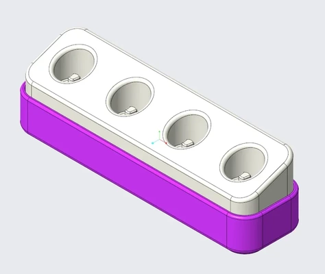 électrique brosse dents titulaire soutien x4 3d modèles télécharger créalité nuage 3d print model - Mito3D