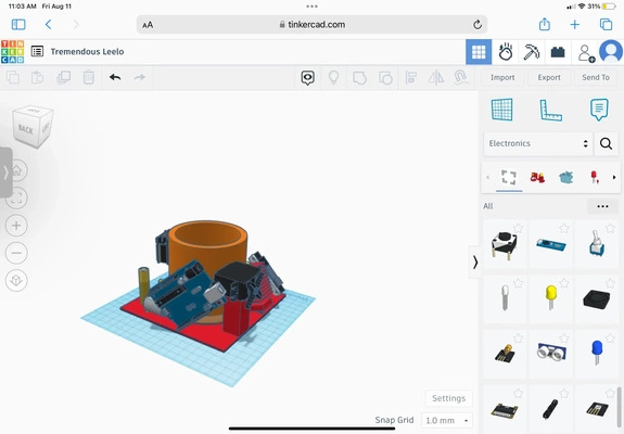 electrónico plantador diseñado gitano canalla 3d modelos descargar crealidad nube 3d print model - Mito3D