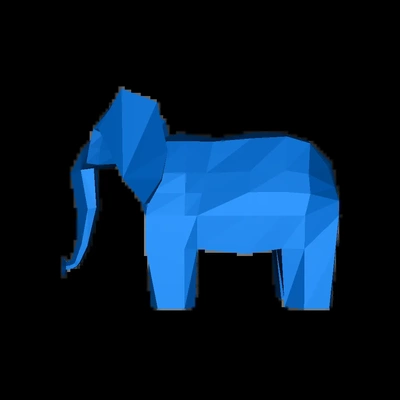 elefante 3d modelos descargar crealidad nube 3d print model - Mito3D