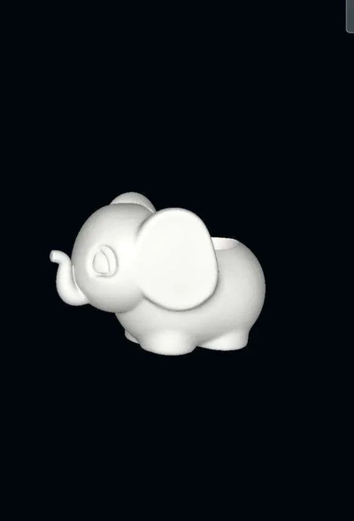 elefante maceta 3d modèles télécharger créalité nuage 3d print model - Mito3D