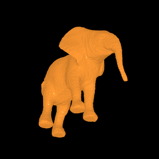 elefante animales 3d print model - Mito3D