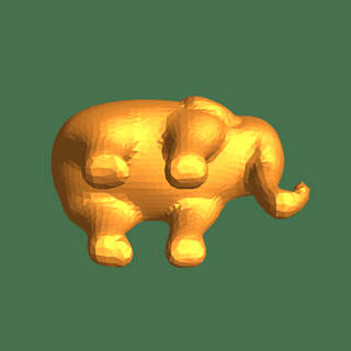 elefante animali 3d print model - Mito3D