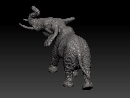elefante mamífero 3d print model - Mito3D