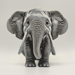 elephant - hueforge 3d models download creality cloud Mammal 3d print model - Mito3D