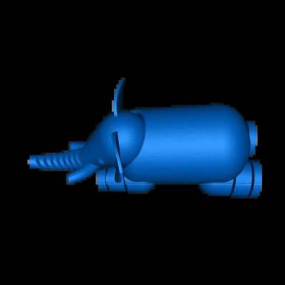 elefante 3d modelli scarica creality nube 3d print model - Mito3D