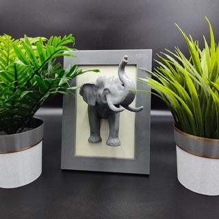 l'éléphant bureau Cadre Accueil maison décor 3d print model - Mito3D
