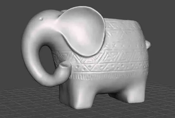 elefante flor panela 3d modelos baixar crialidade nuvem 3d print model - Mito3D