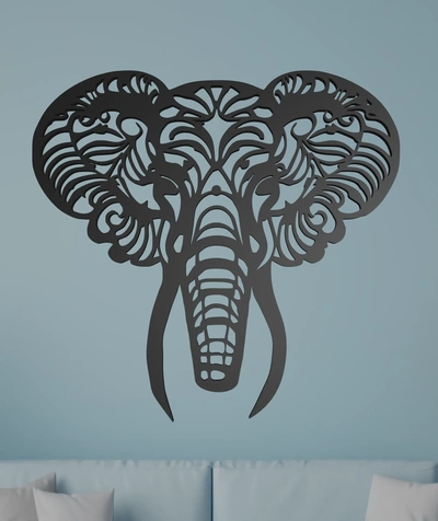 elephant wall art 3d models download creality cloud home decor 3d print model - Mito3D