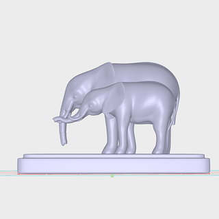 elefante mamífero 3d print model - Mito3D