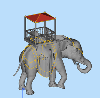elephantwithhowdah Mammal 3d print model - Mito3D
