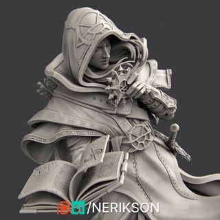elf priest Fictional Characters 3d print model - Mito3D