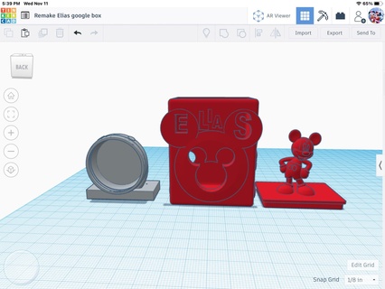 élie Google mini boîte tasses 3d print model - Mito3D