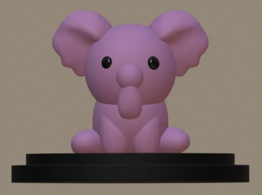 ellie elefante 3d modelli scarica creality nube 3d print model - Mito3D