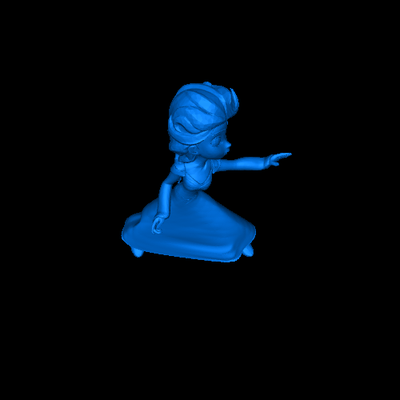 elsa 3d modelos baixar crialidade nuvem 3d print model - Mito3D