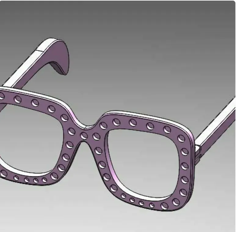 elton johns brille base 3d modelle download realität wolke 3D print model - Mito3D