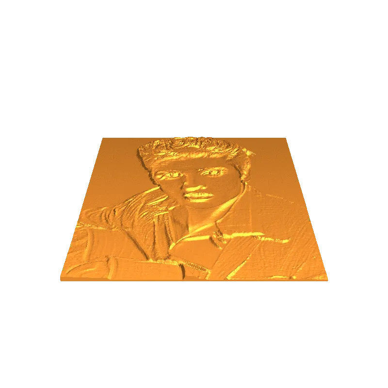 elvis presley 4x6 3d modelos descargar crealidad nube 3D print model - Mito3D