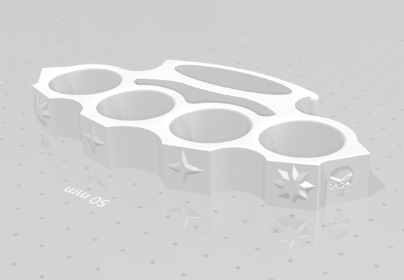 embossed knuckles 3d models download creality cloud tools 3d print model - Mito3D