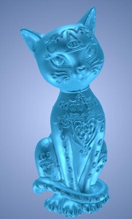 emo cat Animals 3d print model - Mito3D