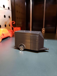 enclosed toy trailer 1 64 scale hot wheels Trucks 3d print model - Mito3D
