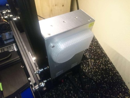ender 3 suministro ventilador silenciador 3d modelos descargar crealidad nube maquinaria equipo 3d print model - Mito3D