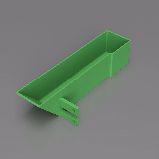 ender 3 s1 pró montado desperdício filamento bandeja 3d print model - Mito3D