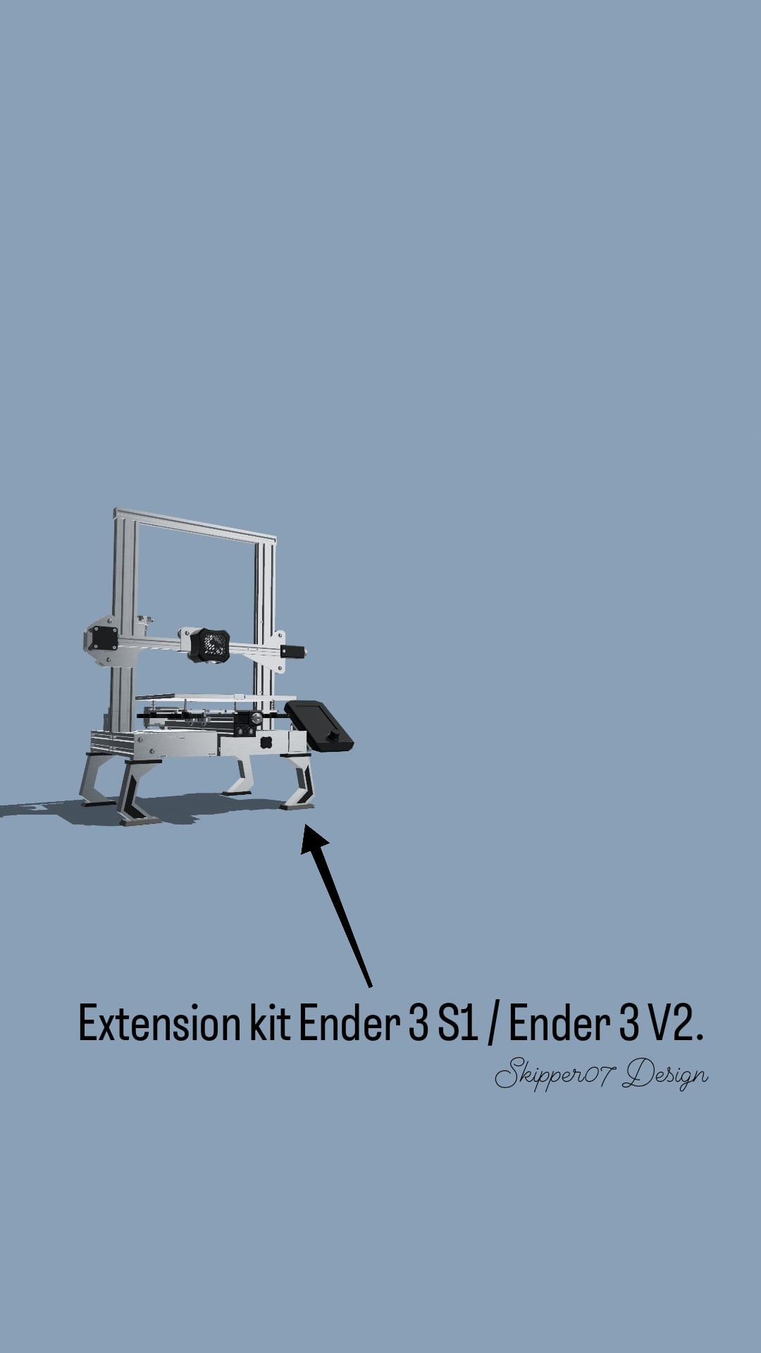 ender 3 s1 v2 lift kit Machinery & Equipment 3D print model - Mito3D